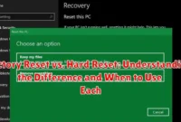 Factory Reset vs. Hard Reset: Understanding the Difference and When to Use Each