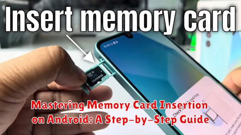 Mastering Memory Card Insertion on Android: A Step-by-Step Guide