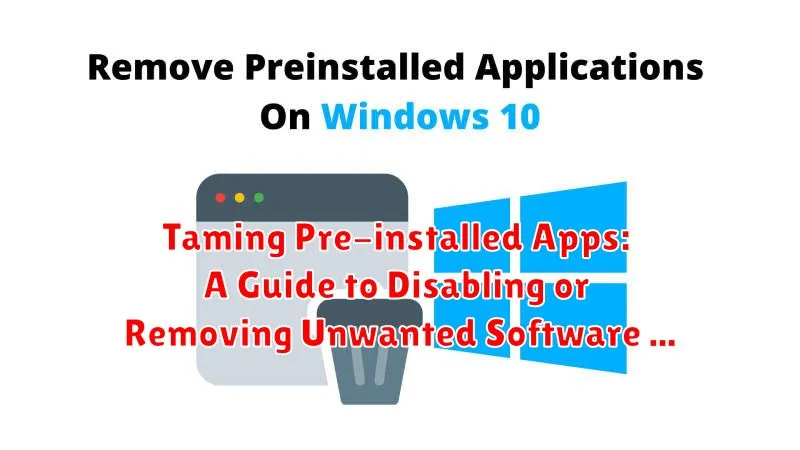 Taming Pre-installed Apps: A Guide to Disabling or Removing Unwanted Software